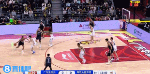 先聲奪人！胡明軒和杜潤(rùn)旺相繼三分穿針 廣東開(kāi)局6-0領(lǐng)先