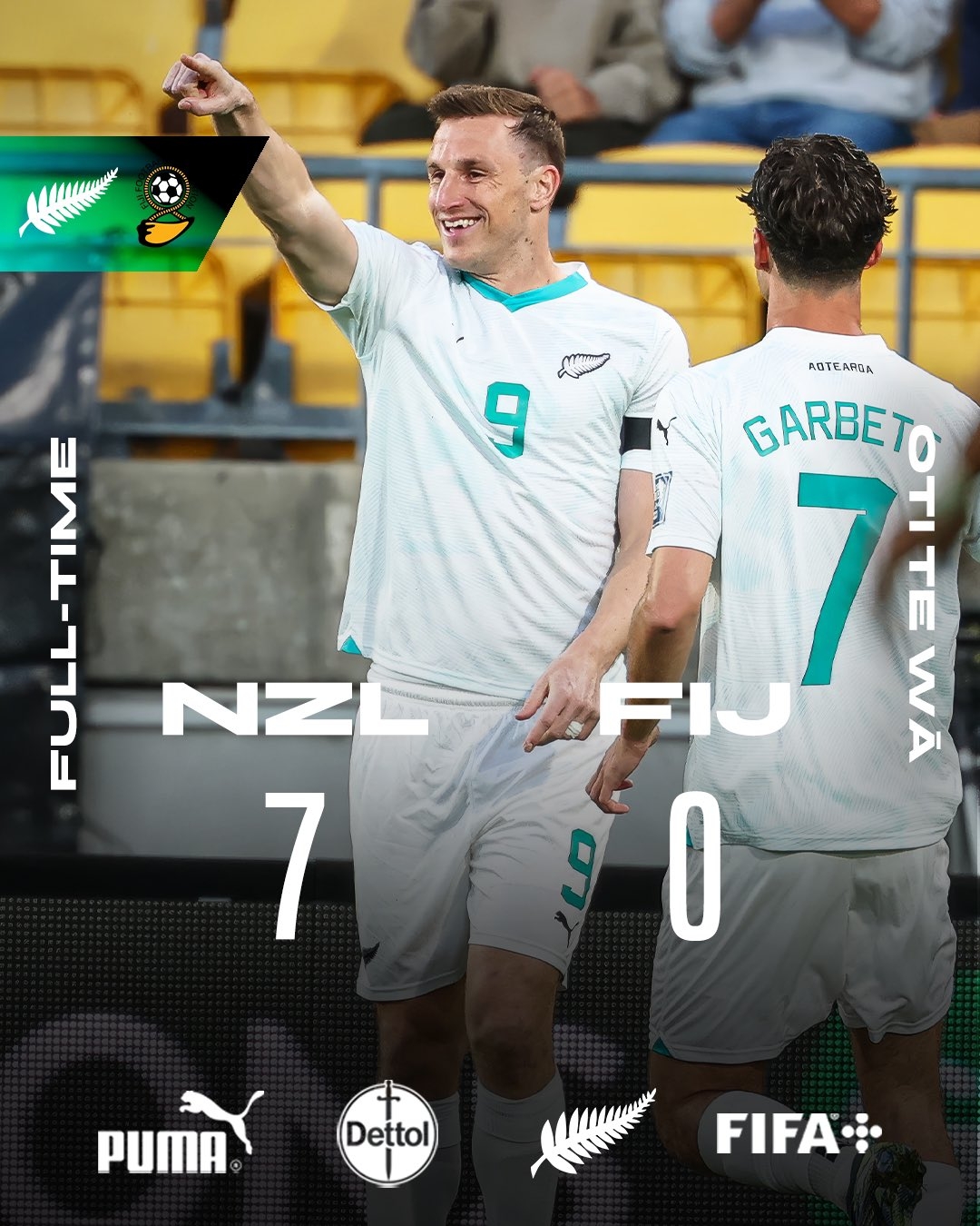 距世界杯一步之遙！新西蘭7-0進大洋洲決賽，其FIFA排名高國足1位